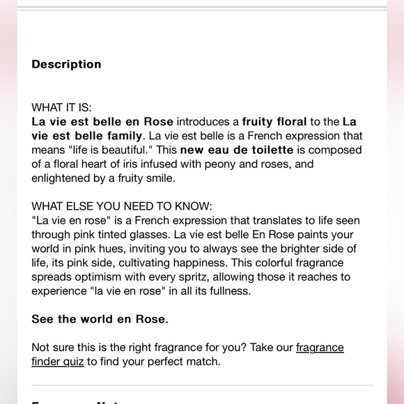 Lancôme - NWT La Vie Est Belle En Rose L’Eau De Toilette - BRAND NEW/NEVER USED - Picture 5 of 8